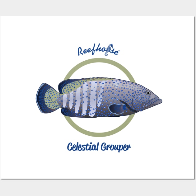 Celestial Grouper Wall Art by Reefhorse